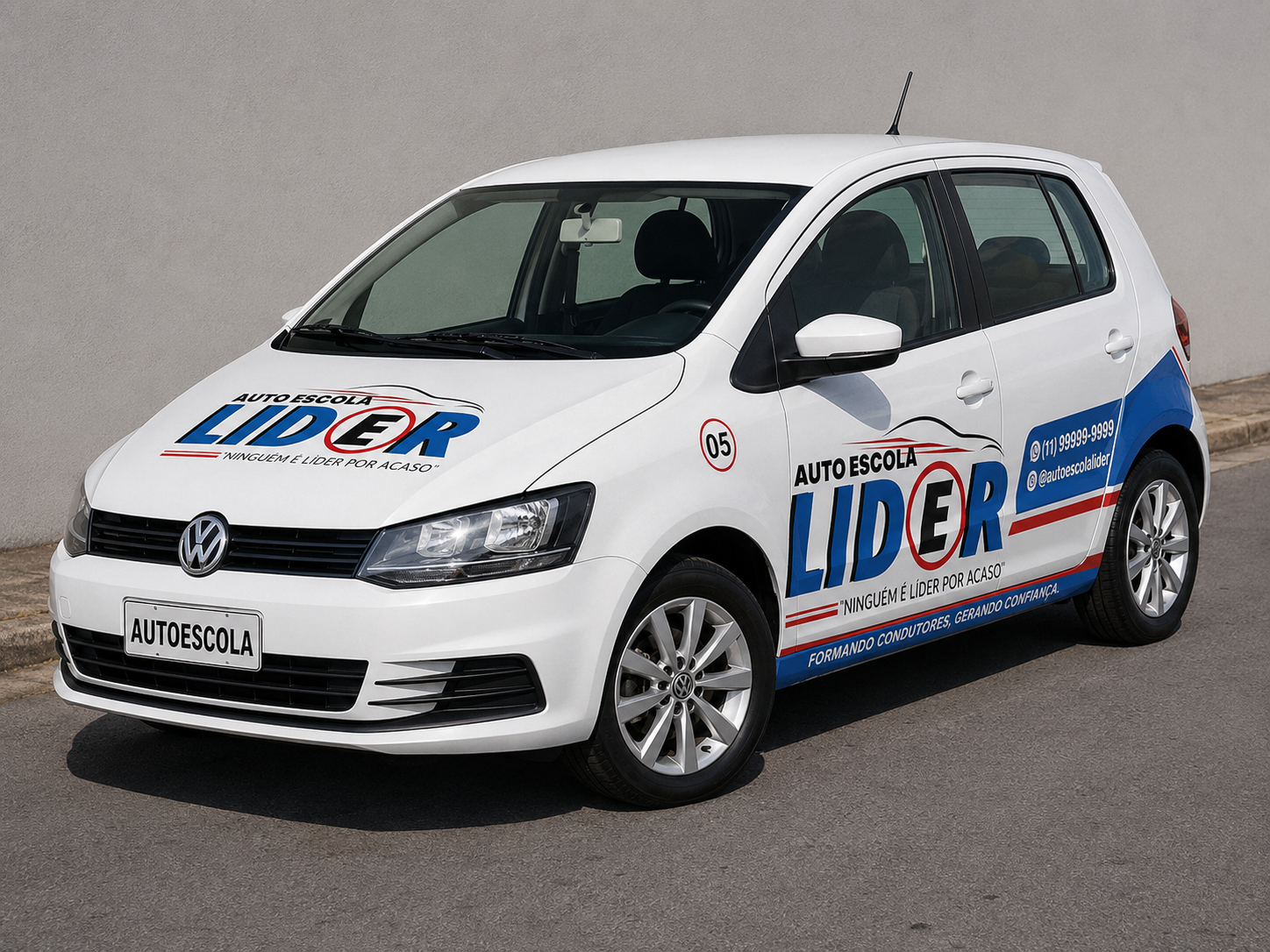 Volkswagen Fox da Auto Escola Líder