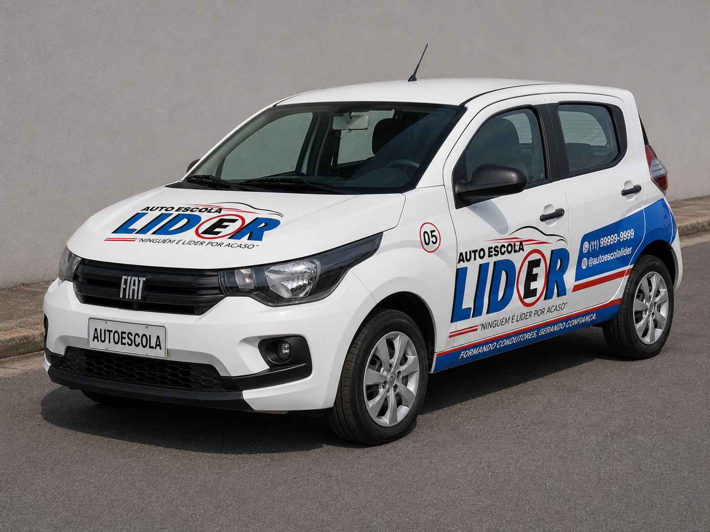 Fiat Mobi da Auto Escola Líder